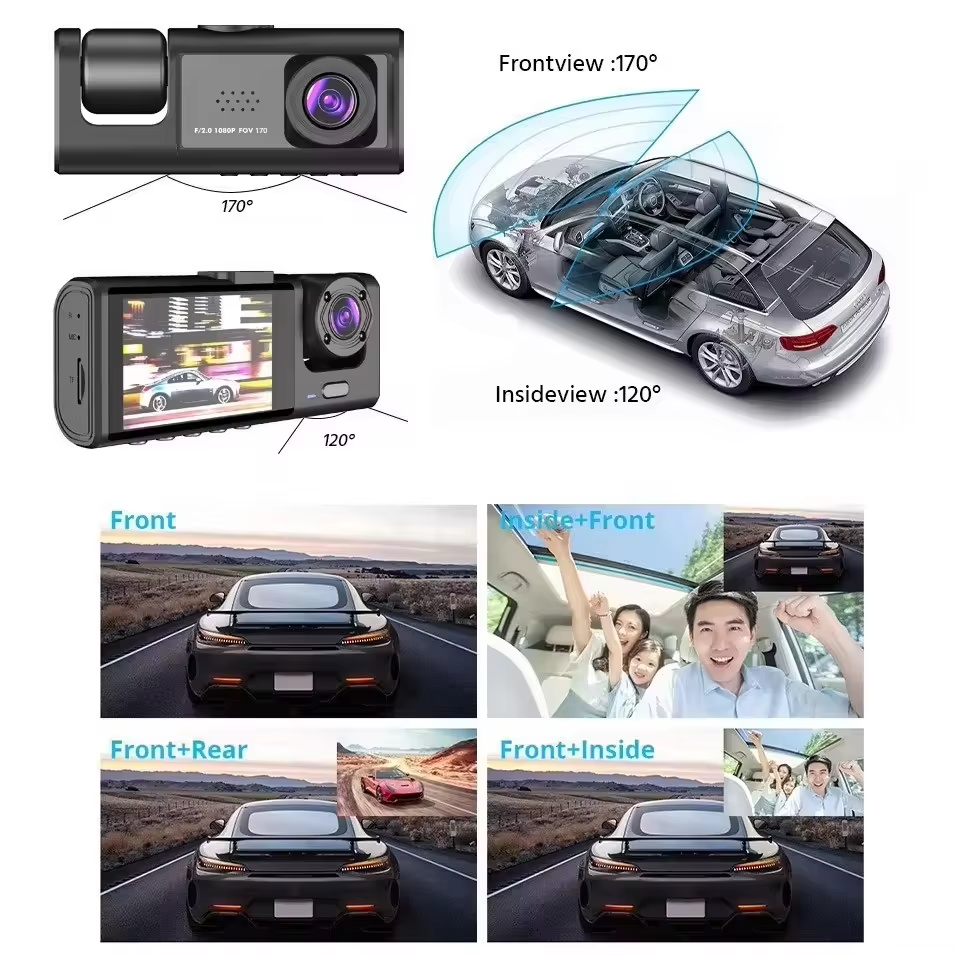 Dashcam C309- 3 FHD Camera's