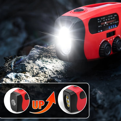 Noodradio met 3-LED zaklampen