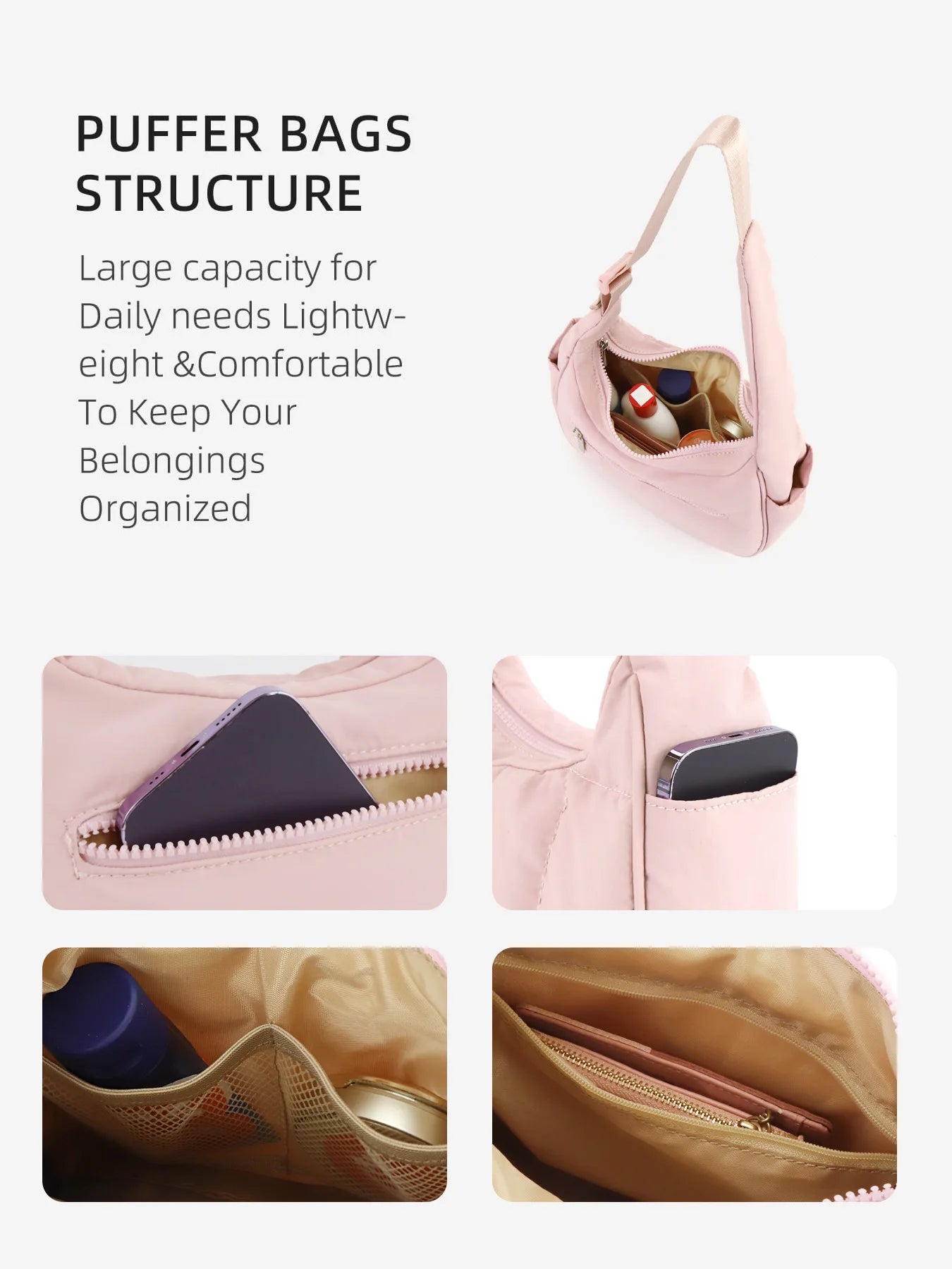 Nieuwe Trendy Dames Dons Tas