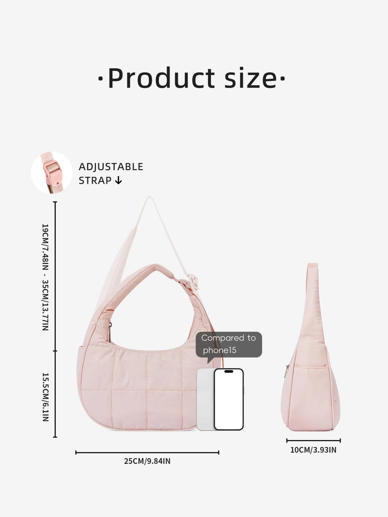 Nieuwe Trendy Dames Dons Tas