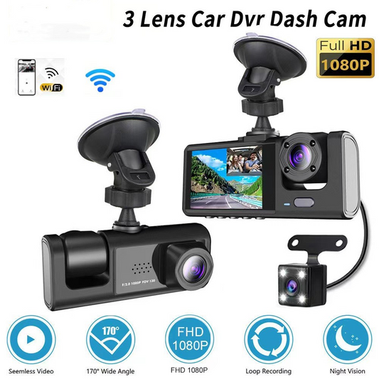 Dashcam C309- 3 FHD Camera's