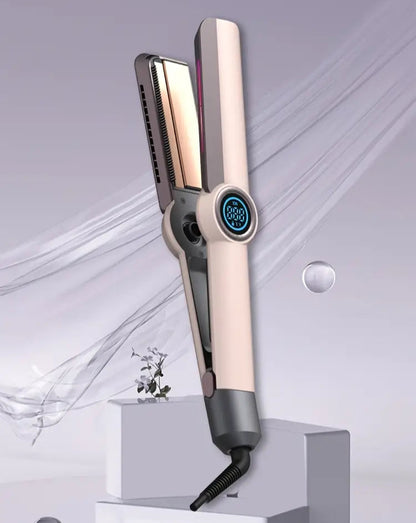 2-in-1 stijltang en krultang met LCD display