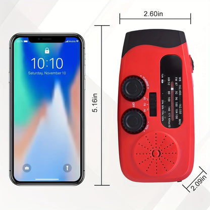 Noodradio met 3-LED zaklampen