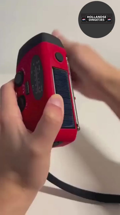 Noodradio met 3-LED zaklampen